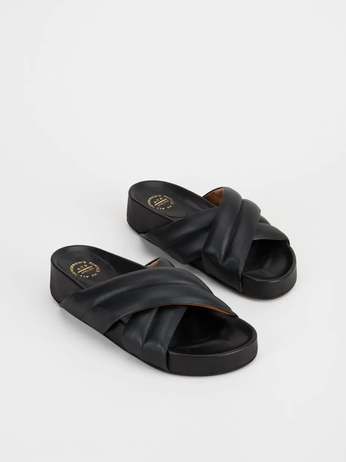 ATP Atelier Airali Nappa Vardagssandaler Svart Cheap