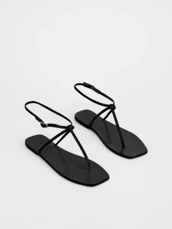 ATP Atelier Alassio Nappa Platta Sandaler Svart Best