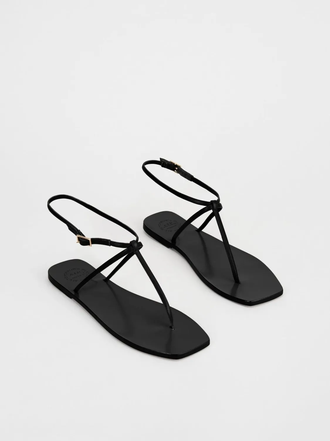 ATP Atelier Alassio Nappa Platta Sandaler Svart Best