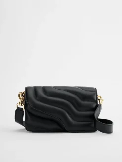 ATP Atelier Assisi Quilted Nappa Axelvaska Svart Flash Sale