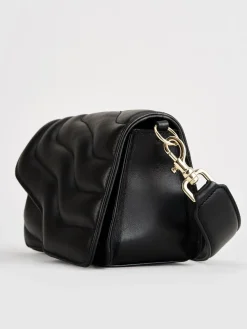 ATP Atelier Assisi Quilted Nappa Axelvaska Svart Flash Sale