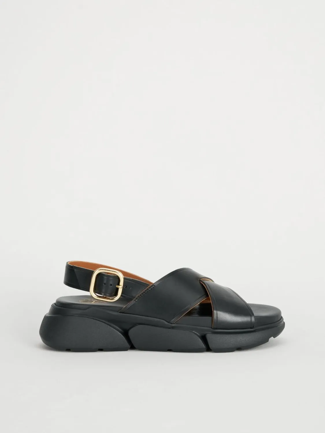 ATP Atelier Barisci Lader Chunky Sandaler Svart Best Sale