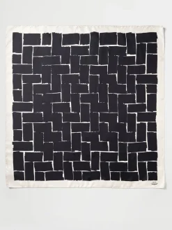 ATP Atelier Bellagio Sidenscarf Svart Vit Outlet