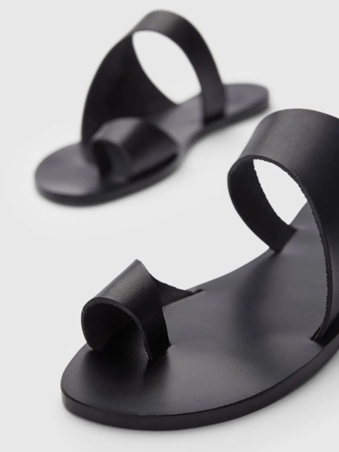 ATP Atelier Centola-Sandaler I Lader Svart Store