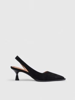 ATP Atelier Desana Slingbacks I Mocka Svart Best