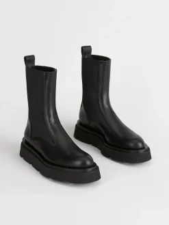 ATP Atelier Moncalieri Chunky-Stovlar I Lader Svart Sale
