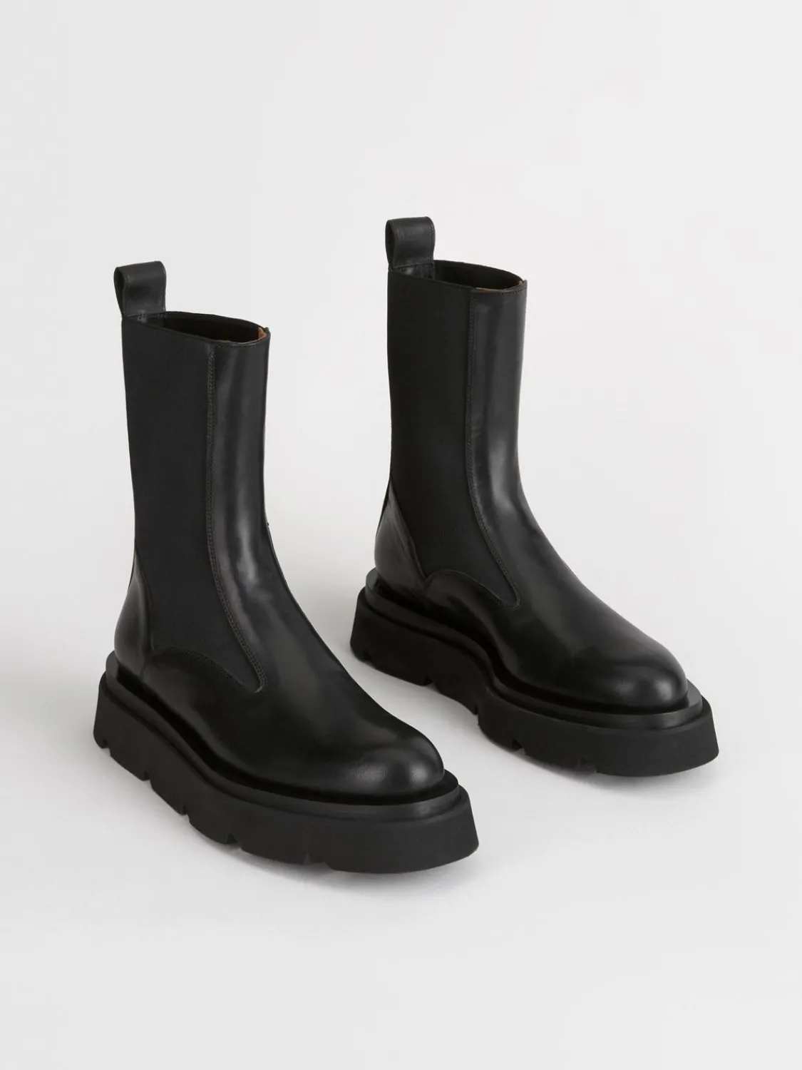 ATP Atelier Moncalieri Chunky-Stovlar I Lader Svart Sale