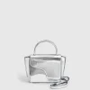 ATP Atelier Montalcino Handvaska I Metalliskt Lader Silver Clearance