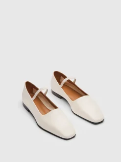 ATP Atelier Petina Nappa Mary Jane Flats Linne Cheap