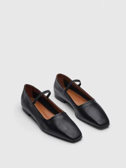ATP Atelier Petina Nappa Mary Jane Flats Svart Hot