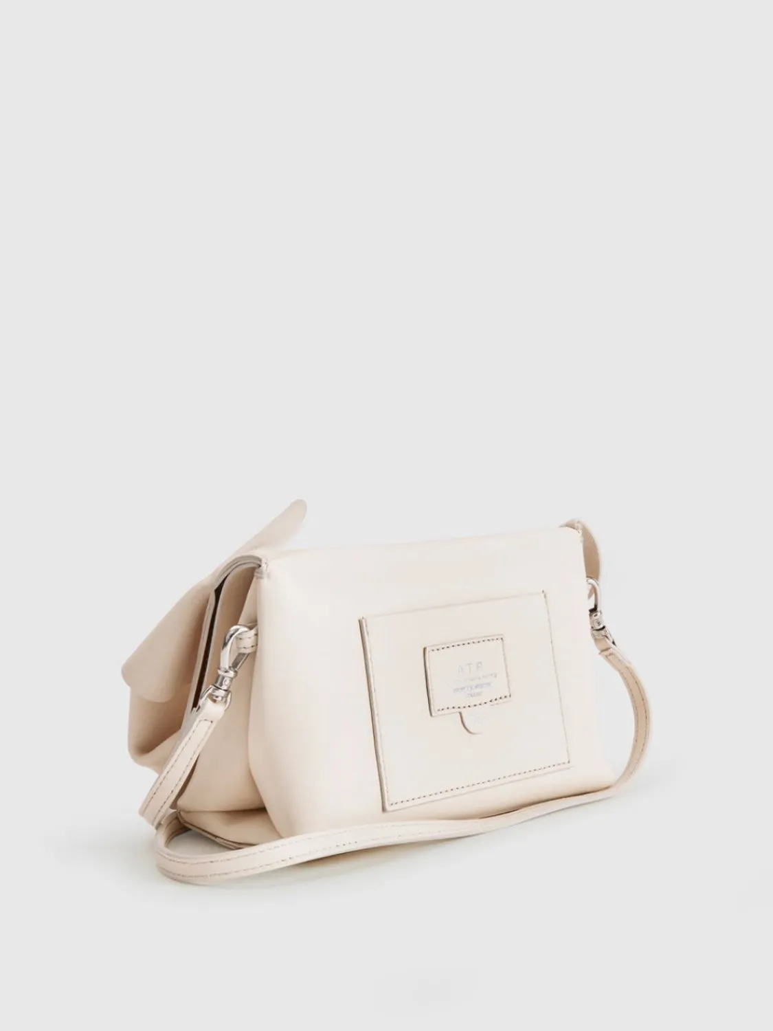 ATP Atelier Scarlino Frill Nappa Pouch Bag Linne New