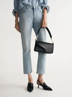 ATP Atelier Severino Lader Slingbacks Svart Cheap