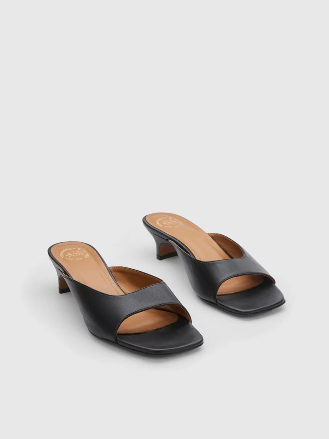 ATP Atelier Tavenna Nappa Kitten Heels Svart Best